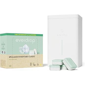 Everdrop Dishwasher Tablets Starter Set 60 Tabs 1 x Storage Box
