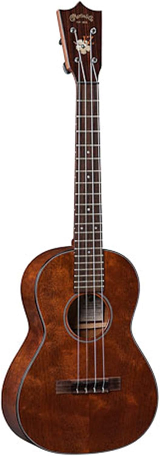 Martin Guitar 1T IZ Acoustic Ukulele with Hard Case, Genuine Mahogany Construction, Satin Finish, Tenor Ukulele Neck Shape with Standard Taper