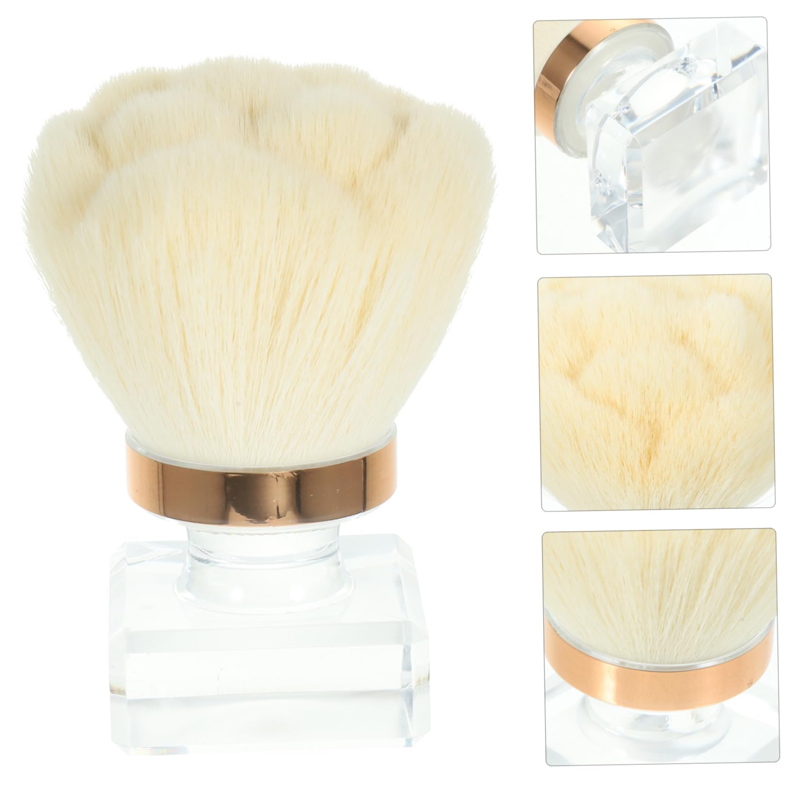 NOLITOY Multi Use Cosmetic Brush Durable Makeup Blush Brush for Travel Home Use Comfortable Grip Nail Dust