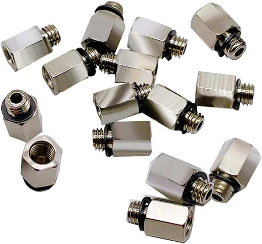 1pcs Metal Mini Pneumatic Pipe Fittings Brass Straight Pipe Inner Thread M3M3-JD M3-JL M5 Outer Diameter Plug Adapter Quick Connector(M-3JL 24mm)