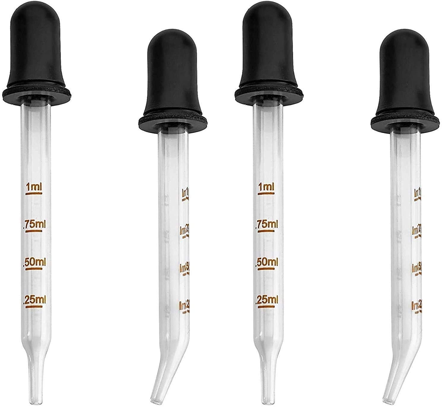 Pipettes En Verre 1 Ml – Pointe Oblique, Graduées, Pour Huiles Essentielles Et Liquides