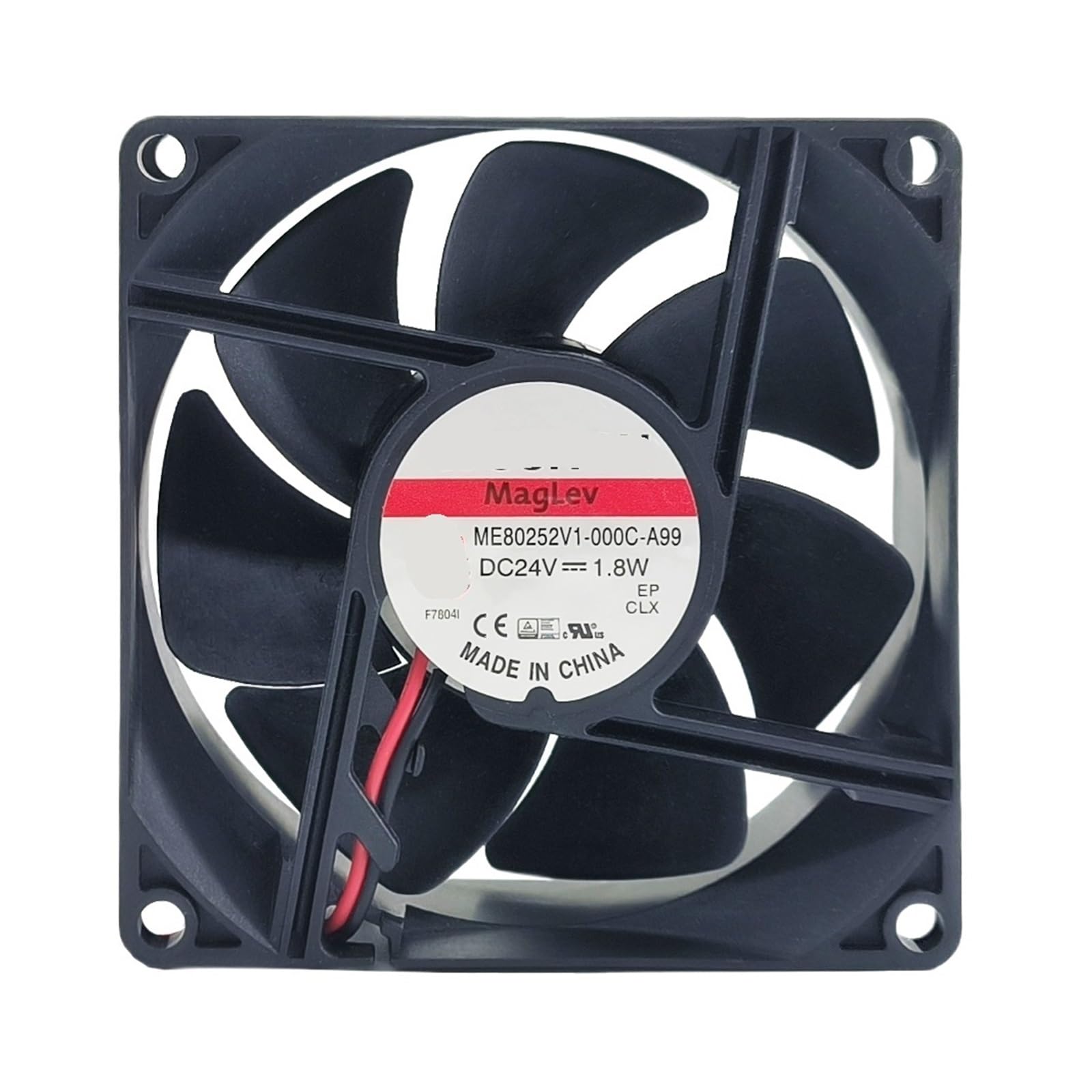 LZIKKGKI ME80252V1-000C-A99 24V 1.8W 80x80x25mm 2-Wire DC Cooling Fan