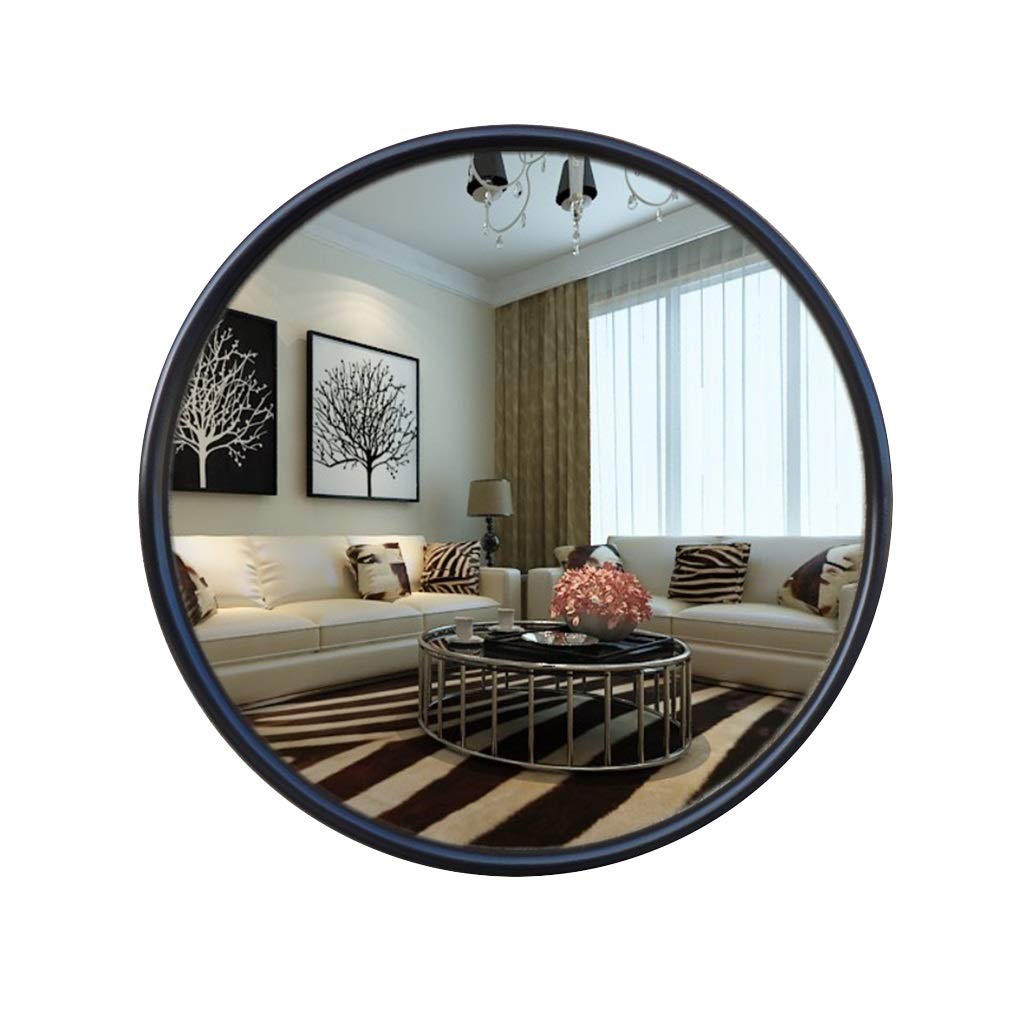 Miroir de salle de bain rétro rond et ovale pour maquillage et porche