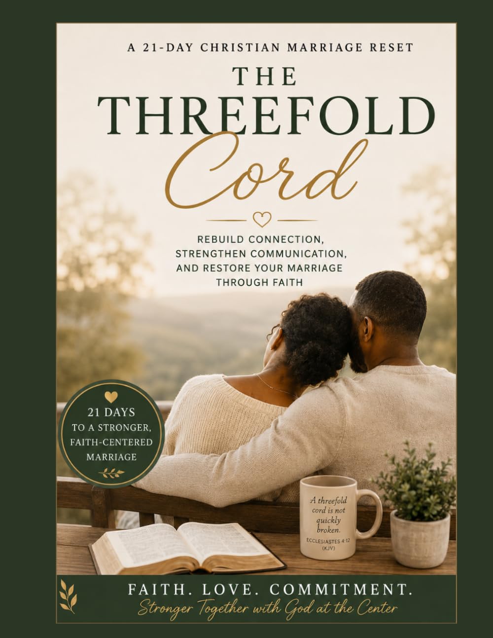 The Threefold Cord: A 21-Day Christian Marriage Reset: A Faith-Based Marriage Workbook to Improve Communication, Rebuild Connection, Strengthen Trust, ... Through Biblical Principles (KJV)