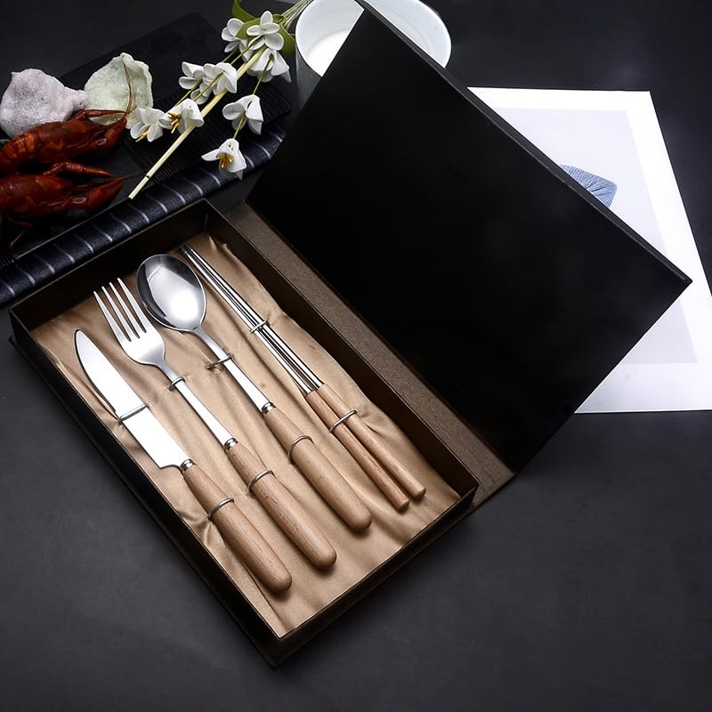Set Cuchillos Cocina 16 Piezas Acero Inox Brown miniatura 4