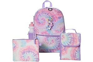 Sequin Tie Dye Backpack Set for Girls: Sparkle & Shine Everyday