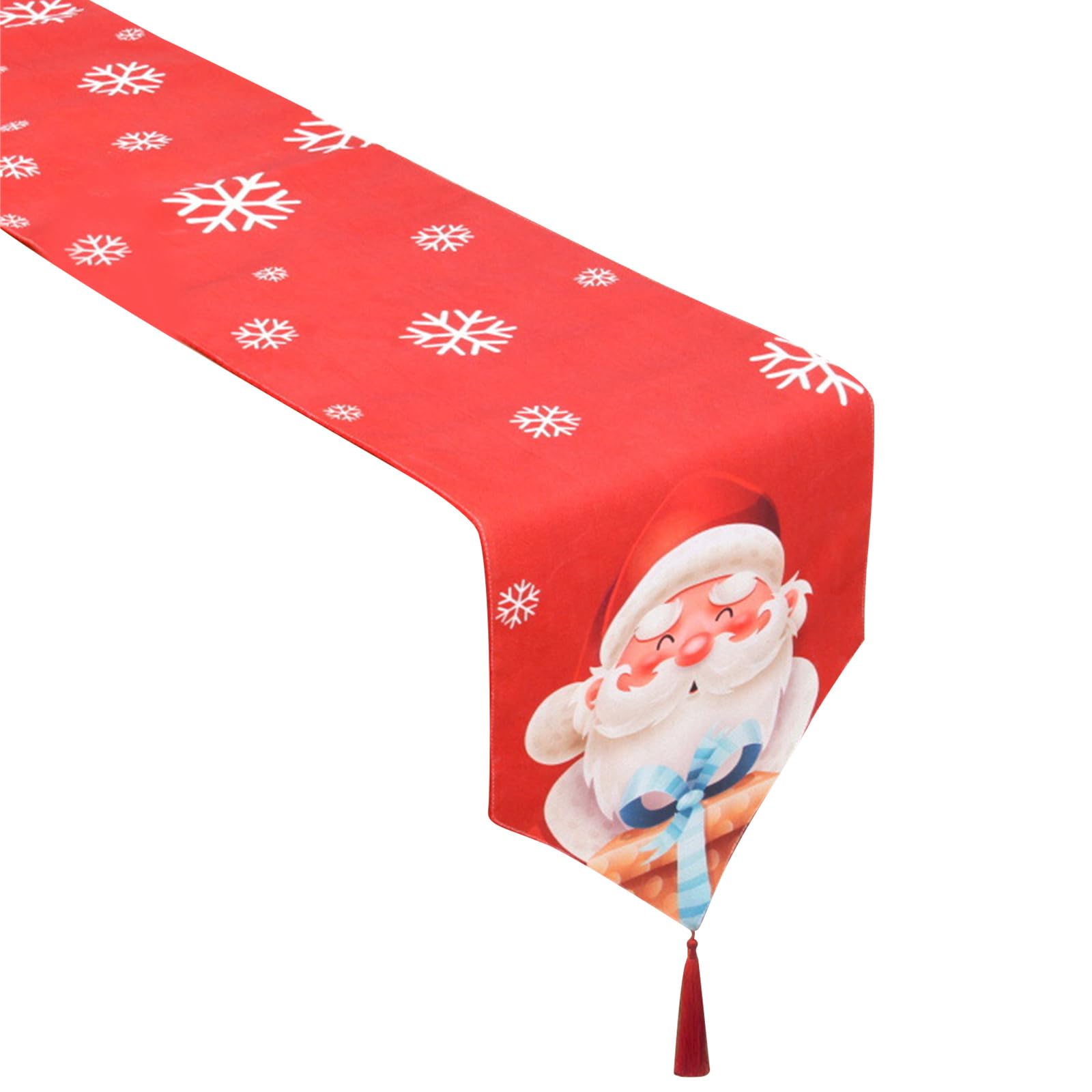Tsophreniq Christmas Table Runner with Seasonal Decoration Eye Catching Tablecloth for Home Shop Placemat Christmas Table Runner