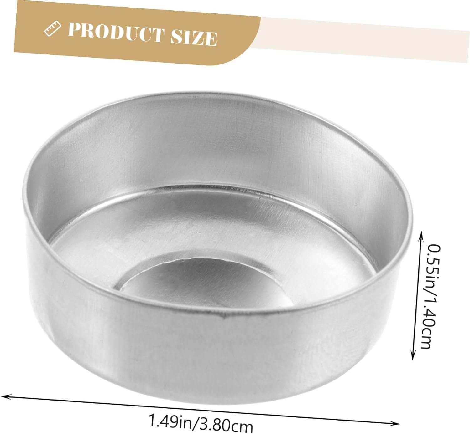 BESTYASH 500pcs Silver Aluminum Tea Light Tins Empty Candle Making Containers Bulk Tea Light Candle Holders for DIY Projects