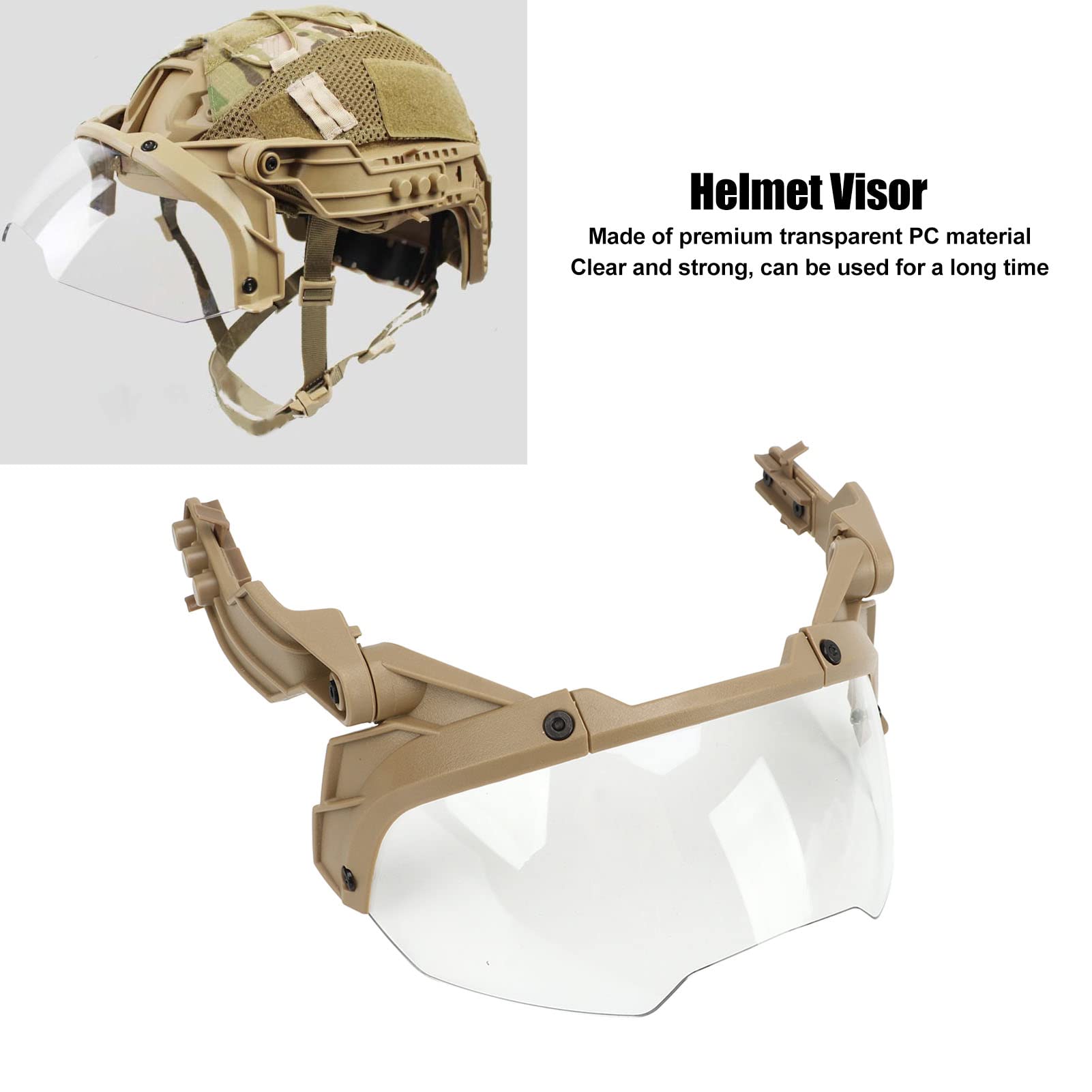 Visière Casque Airsoft MICH/Fast PC Transparente Jaune