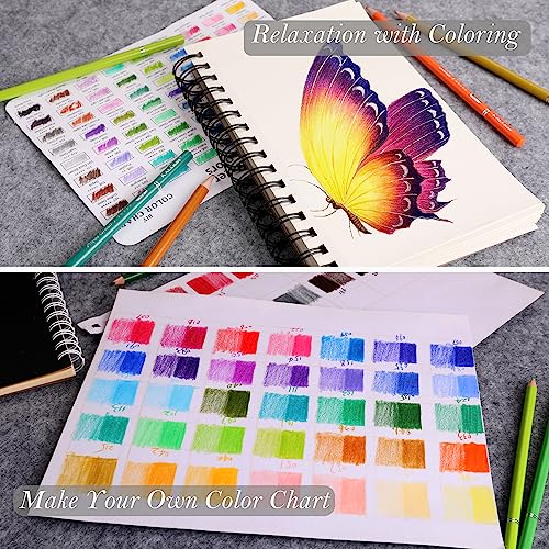 Image of KALOUR Premium Colored Pencils,Set of 50 Colors,Artists Soft Core with Vibrant Color,Ideal for Layering Blending Shading,Color Pencils for Adults Beginners Coloring Book
