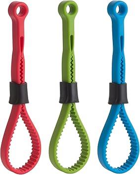 Trudeau Silicone Assorted Color Twist Jar Opener, Set of 3