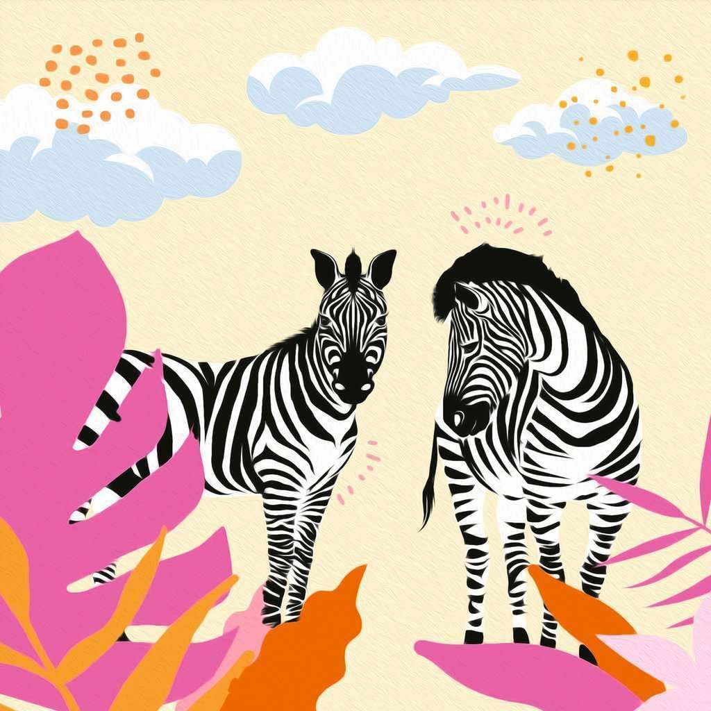 Ravensburger CreArt 23666 Painting by Numbers Zebra 12 Years and Up