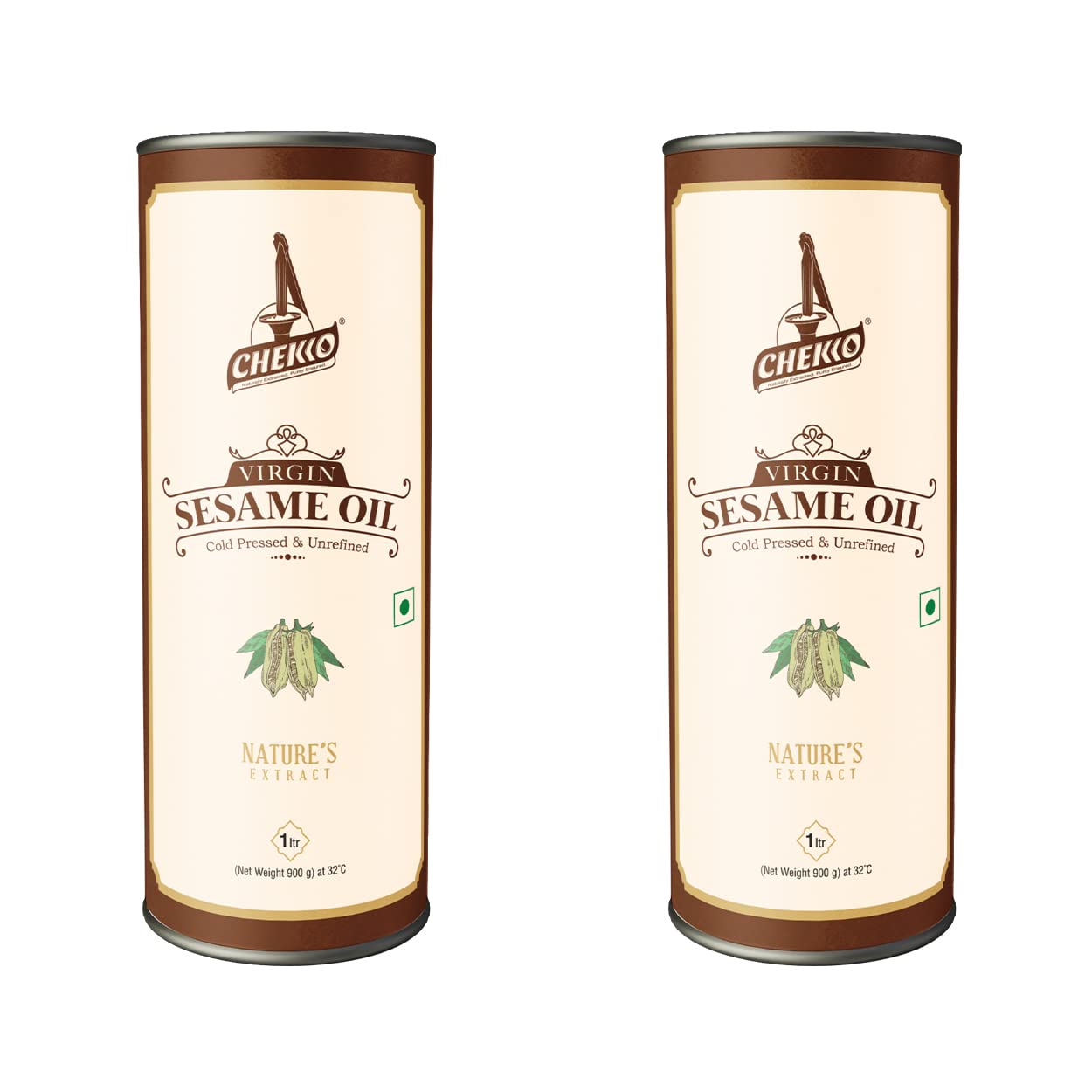 Chekko Cold Pressed Virgin Sesame (Gingelly) Oil | 100% Natural, Pure & Wood Pressed (1L/500ML/2L/5L) for Cooking, Haircare, Seasoning, Oil Massage and Oil Pulling (2 Litres) (B0B5F8RQZT) Amazon Price History, Amazon Price Tracker