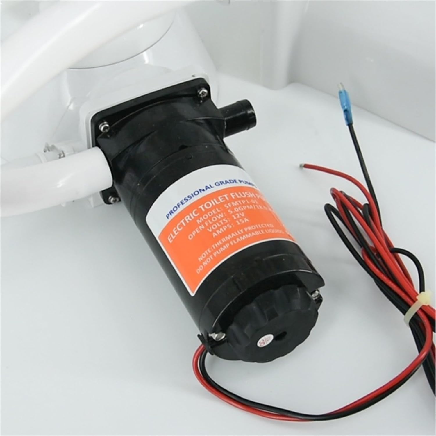 12V Horizontal Toilet Mashing Sewage Flushing Pump Equipped
