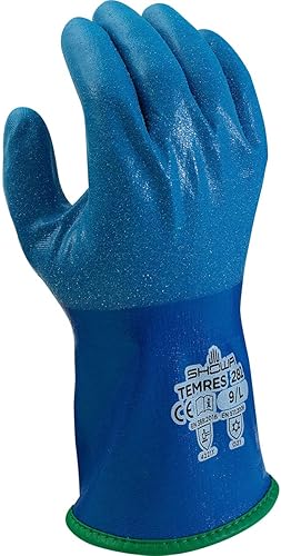 SHOWA 282 - Guantes de trabajo impermeables y aislados, grandes (paquete de 12 pares)
