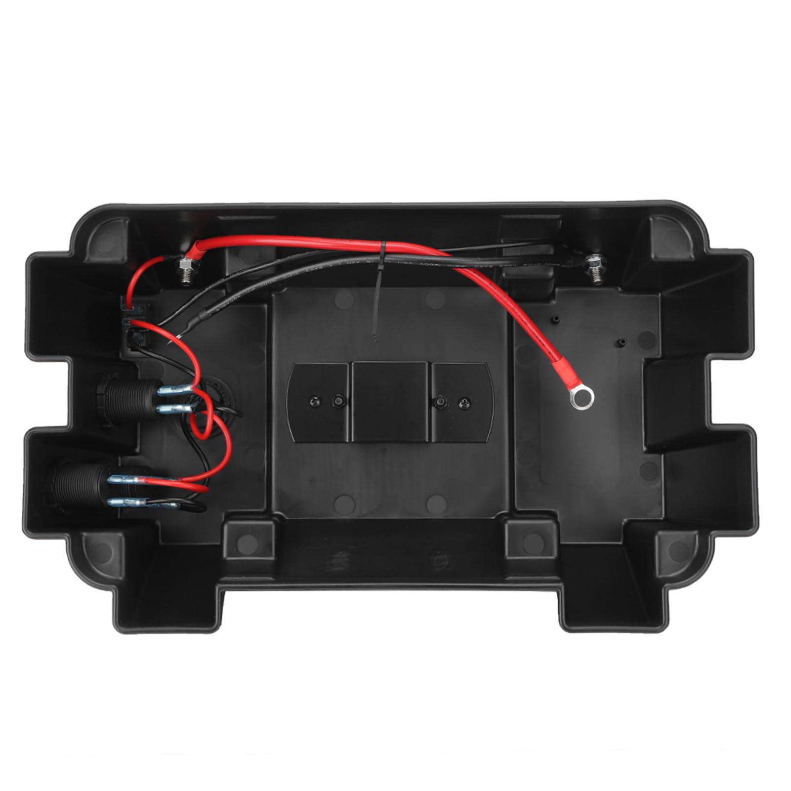 KIMISS Ładowarka Samochodowa USB z Woltomierzem do łodzi Samochodowej RV + Wielofunkcyjny Inteligentny Pojemnik na Baterie 12 V + Port Szybkiego ładowania 3.0 i PD USB C