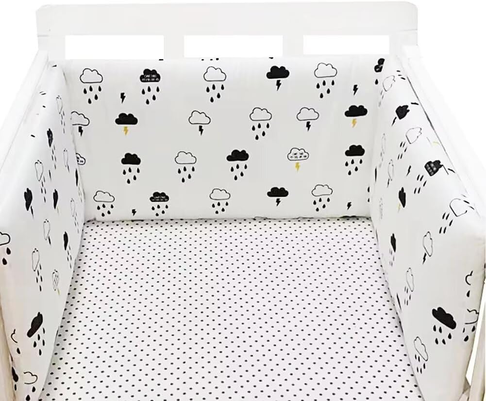 Aocase Baby Cot Bumper Bed Bumper One Piece Anti Collision Bed Bumper