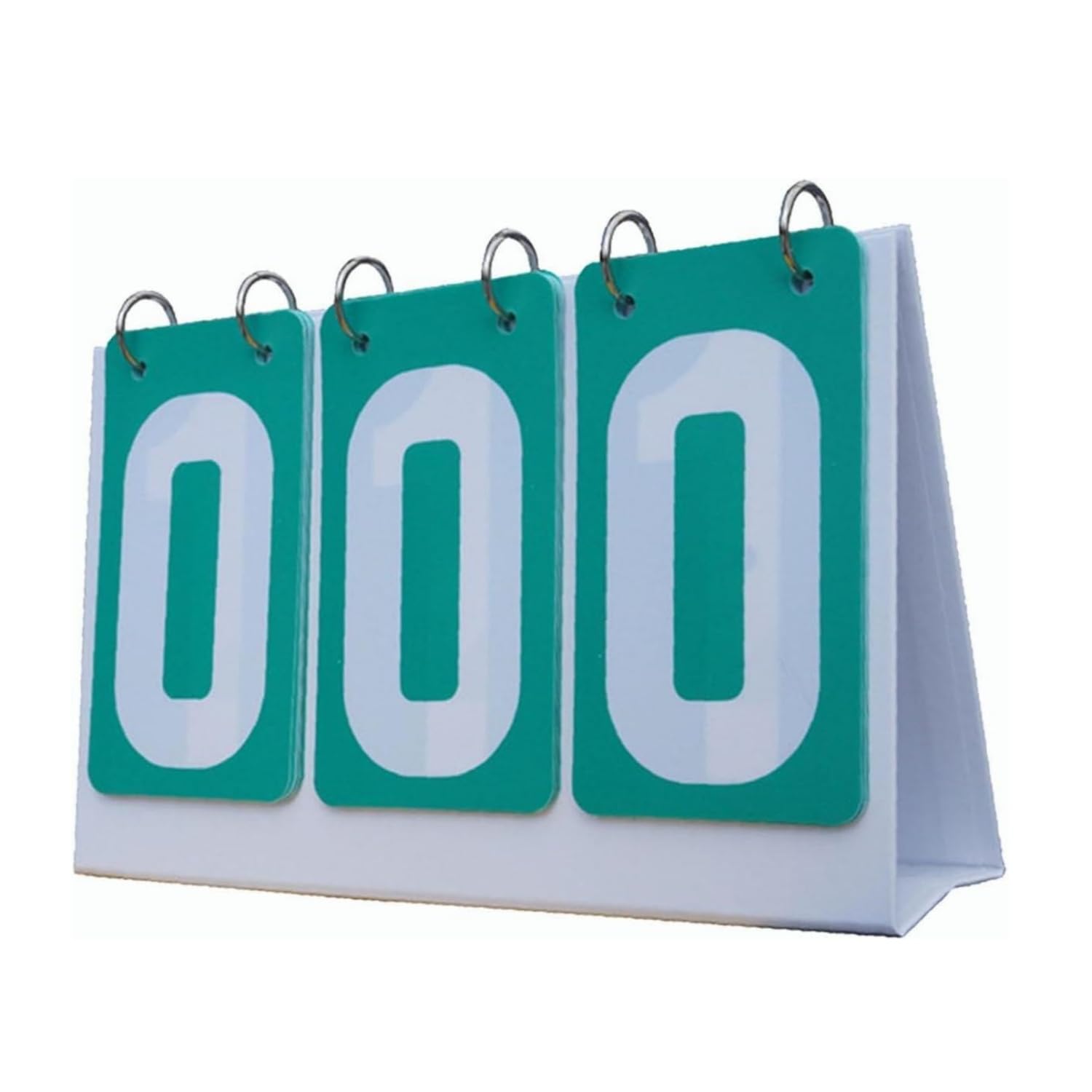 Easnea 3 Digit Portable Table Top Scoreboard Flipper, Multi Sports Score Flip Scoreboard, Competition Score Board Score Counter Score Reporter for Table Tennis Basketball Football (Green)