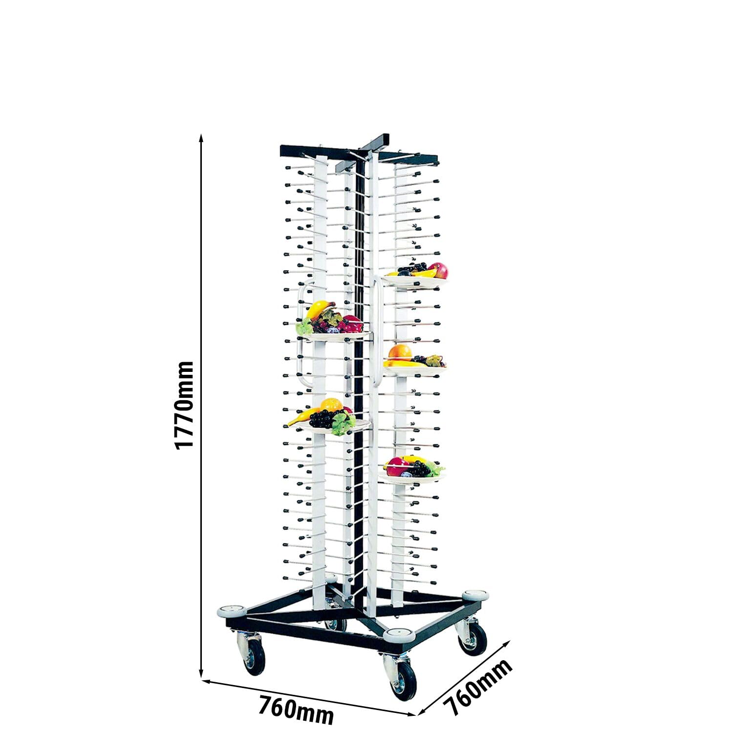 GGM Gastro Tellerstapler für 100 Teller Ø 17-32 cm