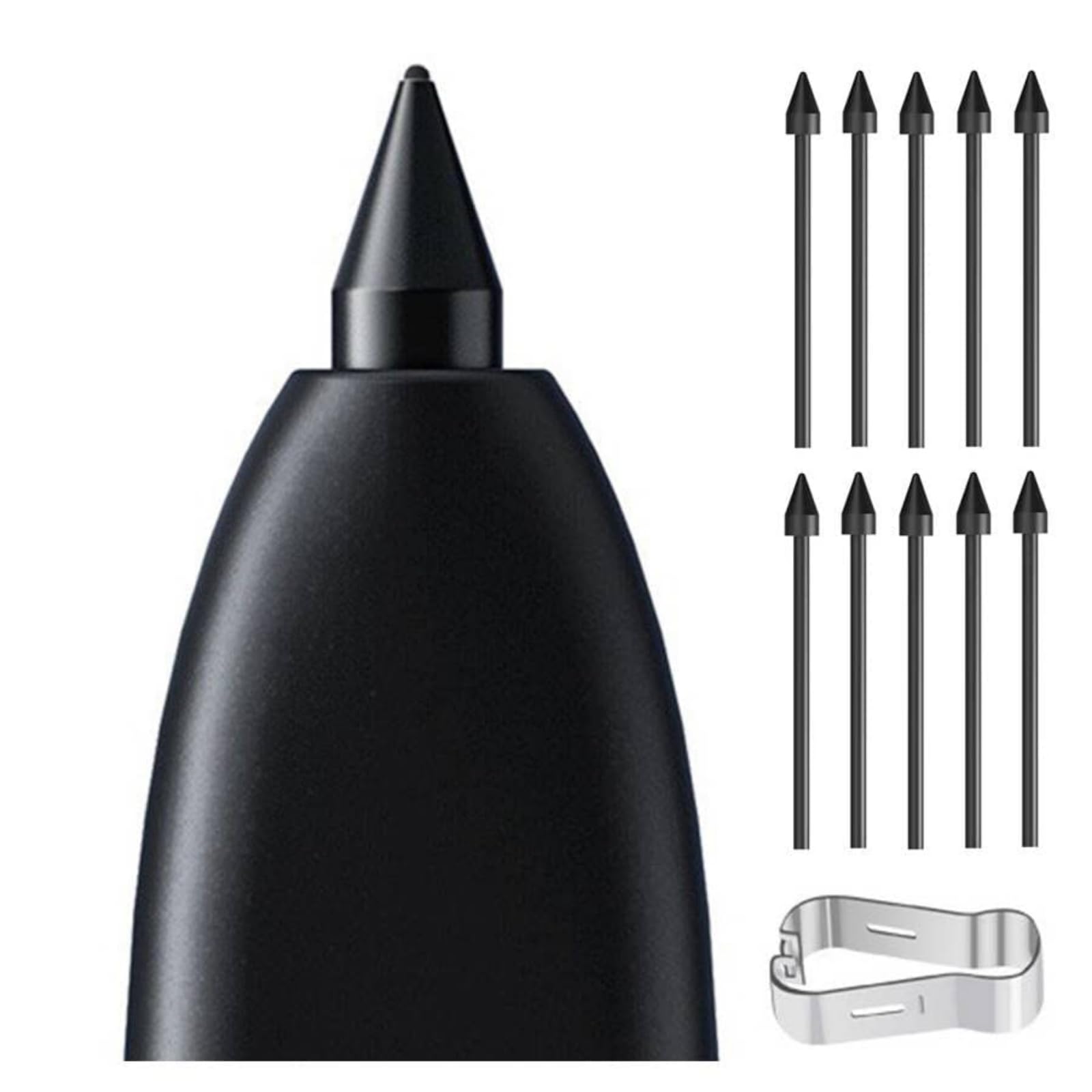 10 PCS Soft Tips/Nibs Replacement for Samsung Galaxy Tab S6/ S7/ S8/ S9/ S10 Ultra, Note10/20, Soft Tips for Galaxy S22/ S23/ S24 Ultra S Pen (Black*10)-picture-18