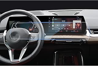 CDEFG Compatible with BMW X1 iX1 U11 / X2 iX2 U10/ 1 Series F70 2022-2024 2025 Facelift Navigation Protective Film Tempered Glass Scratch-Resistant 10.25 Inch + 10.7 Inch GPS Screen Protector Car Film