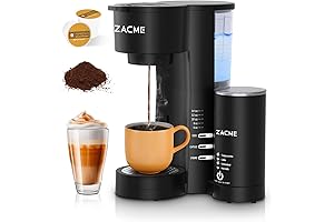 3-in-1 K-Cup Coffee Machine with Milk Frother