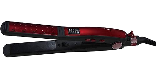 Plancha de cerámica profesional de doble voltaje (110 V220 V), plancha plana de cerámica turmalina, plancha de calentamiento inmediato con función