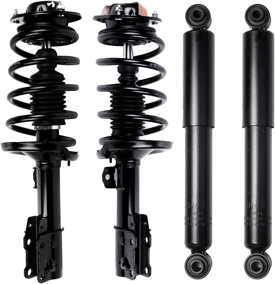 172200 172199 5780 Front and Rear Struts Fit for 2004 2005 2006 2007 for Chevrolet for Malibu Complete Strut Spring Assemblies Shock Absorbers 4PCS FWD