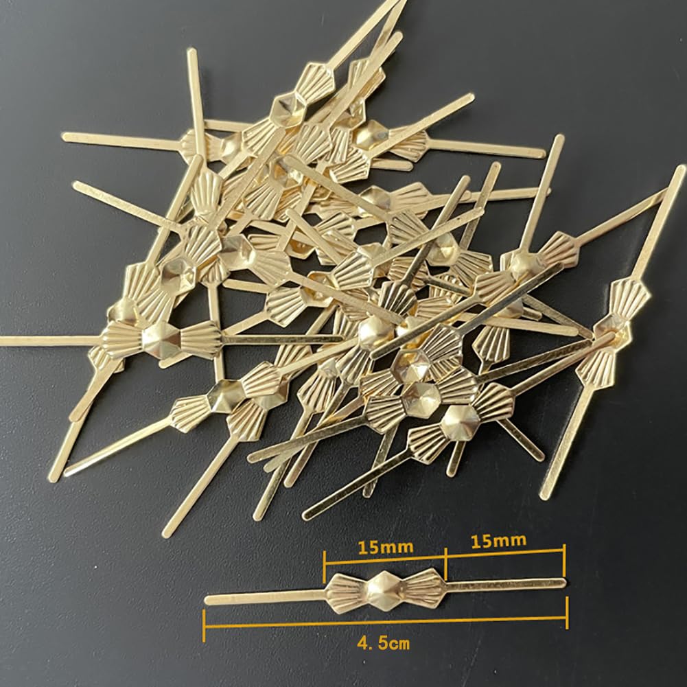300 Pinces Pour Lustre En Forme De Nœud Papillon – Cuivre Doré, 33 Mm – Pour Cristaux Et Décorations DIY