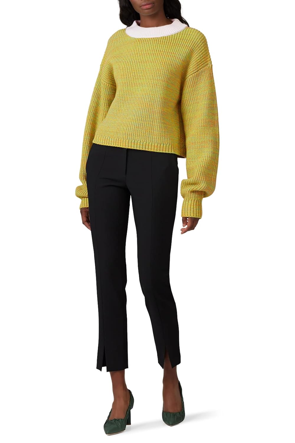 Tibi Rent The Runway Pre-Loved Cropped Crewneck Pullover