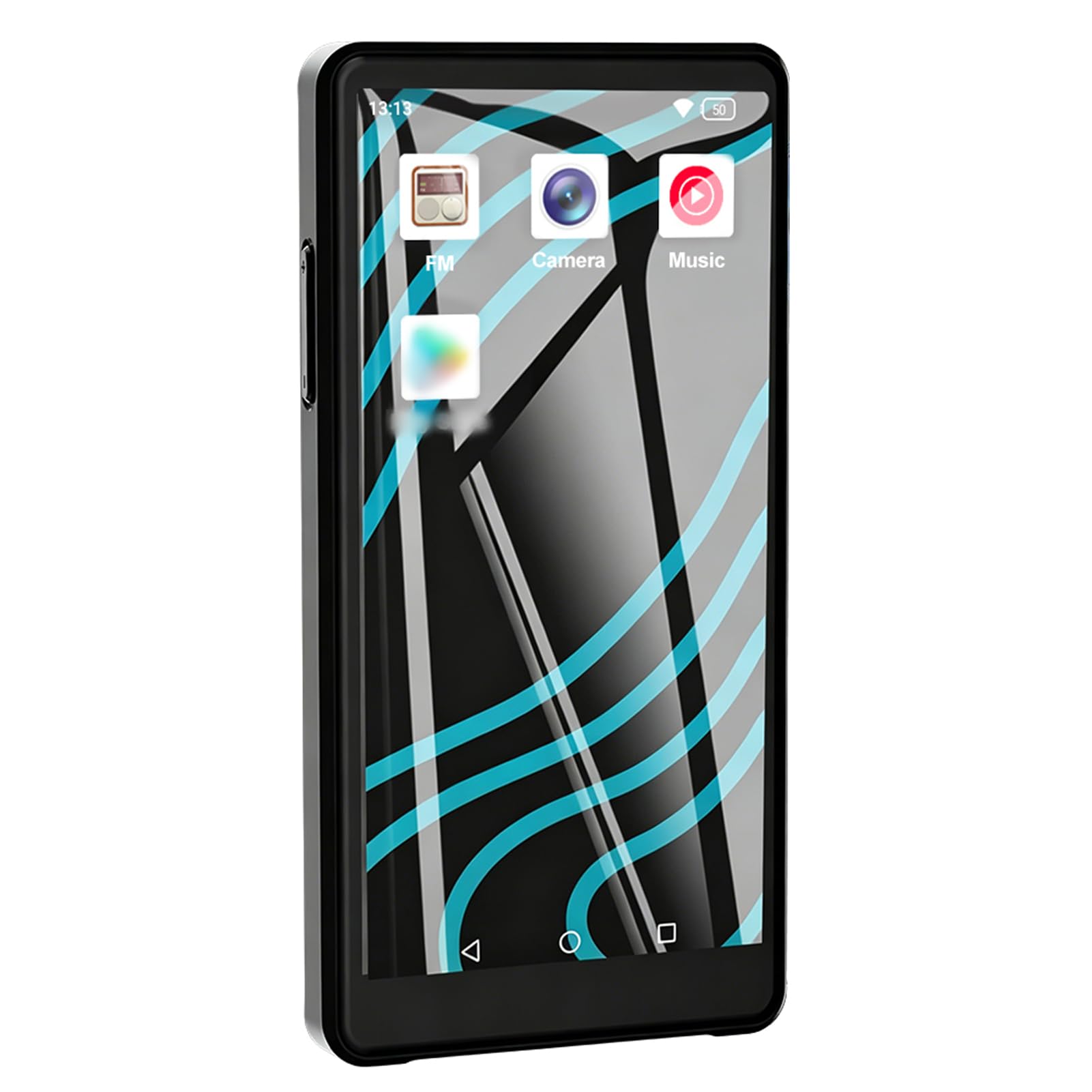 Reproductor MP3 con Pantalla Táctil de 4,99 Pulgadas Bluetooth 5.0 con Vídeo 1080P Cámara de 16 MP ROM de 64 GB, Reproductor de Música Portátil para Lectura de Libros Electrónicos de y Vídeo,