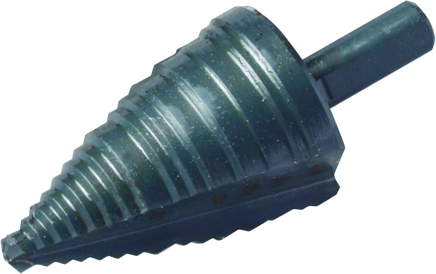 Southwire Step Drill Bit - Self-Starting Tip for Fast Drilling Through Steel, Plastic, Wood, & More - Double Flute - Laser-Etched Sizes - Tri-Lobe Shank - 1/4" to 1-3/8"