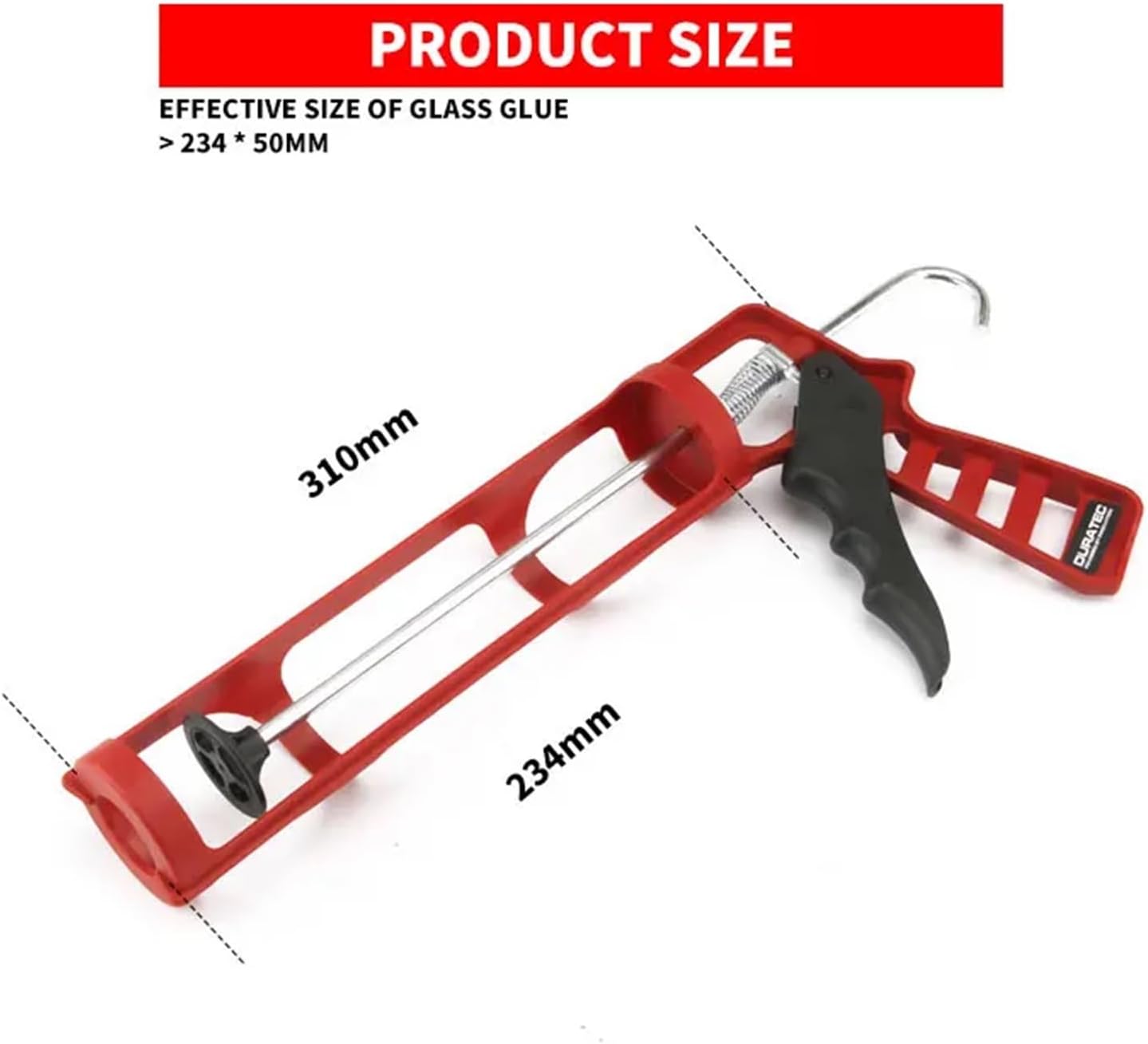 1pcs Lightweight Manual Caulking Glass Glue Guns Paint Finishing Tools Glue Seals for Doors and Windows