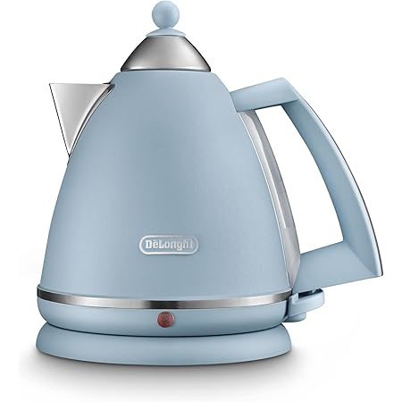 De'Longhi Argento Flora KBX3016.AZ Kettle, 360 Swivel base & cord storage, Blue