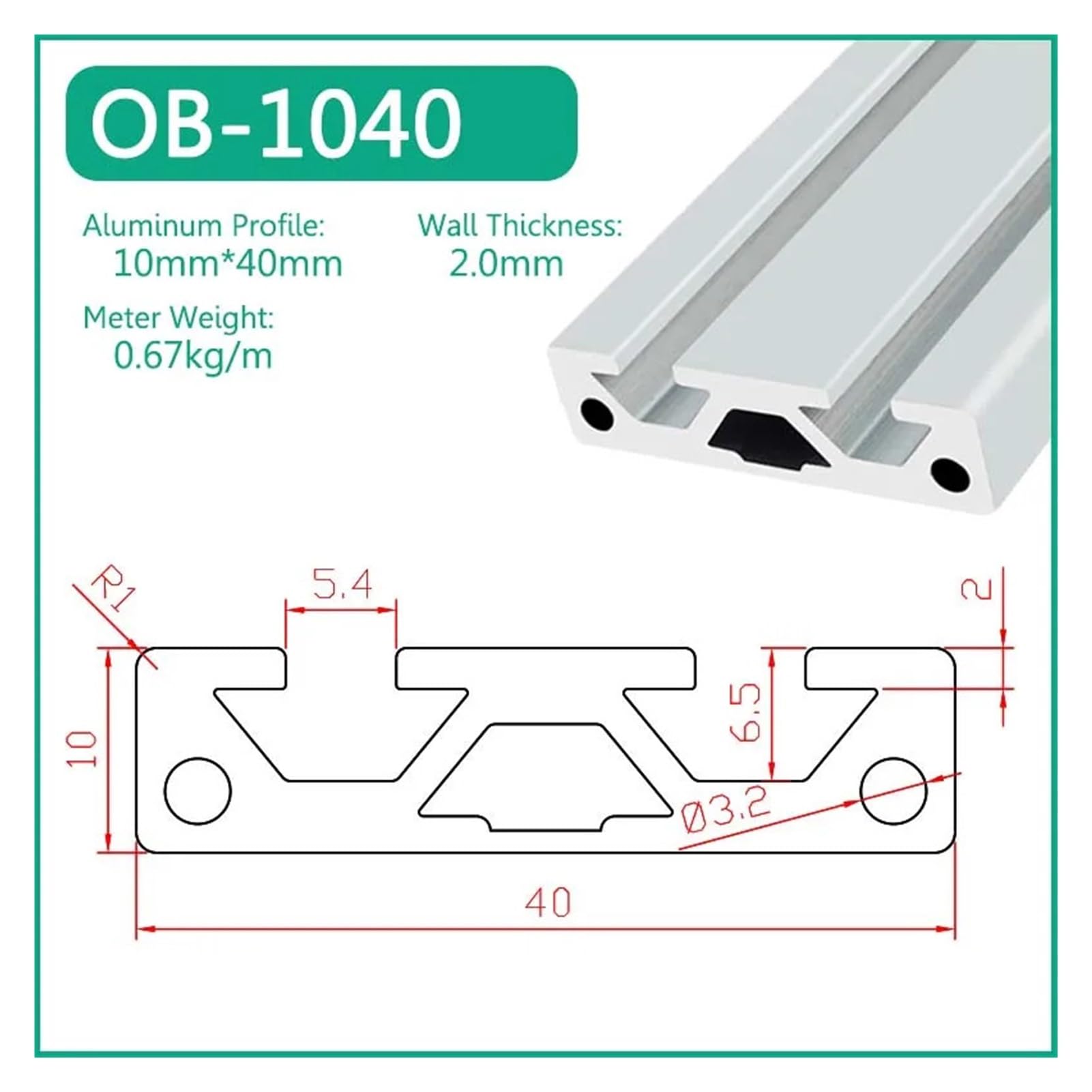 Rail Linéaire En Aluminium 1040 1050 1070, 1 Pièce, Cadre Métallique