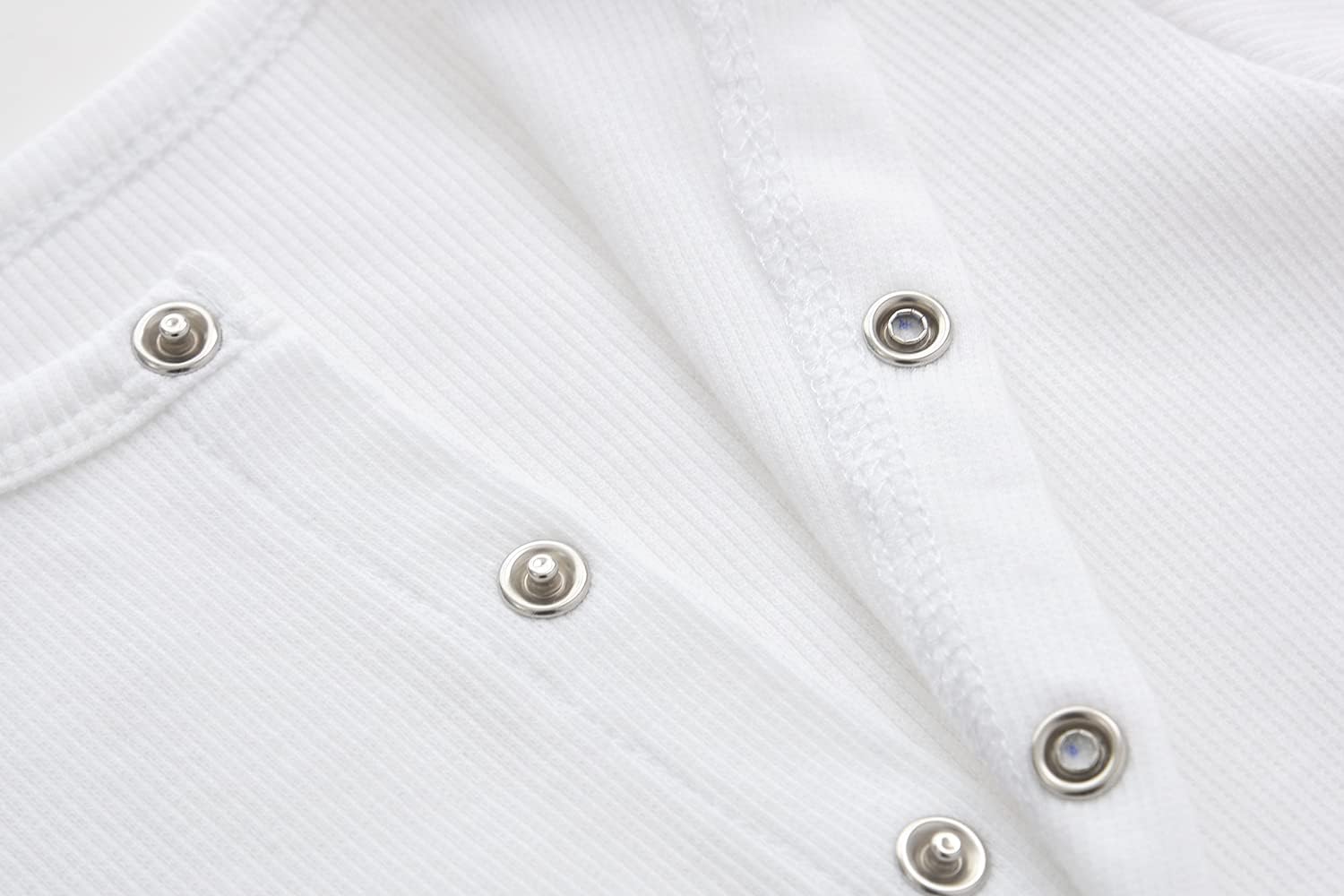 KISBINI Baby Footed Pajamas with Mitten Cuffs Unisex Cotton Snap-up Romper Jumpsuit Sleep and Play 0-12 Months Footies - Image 8