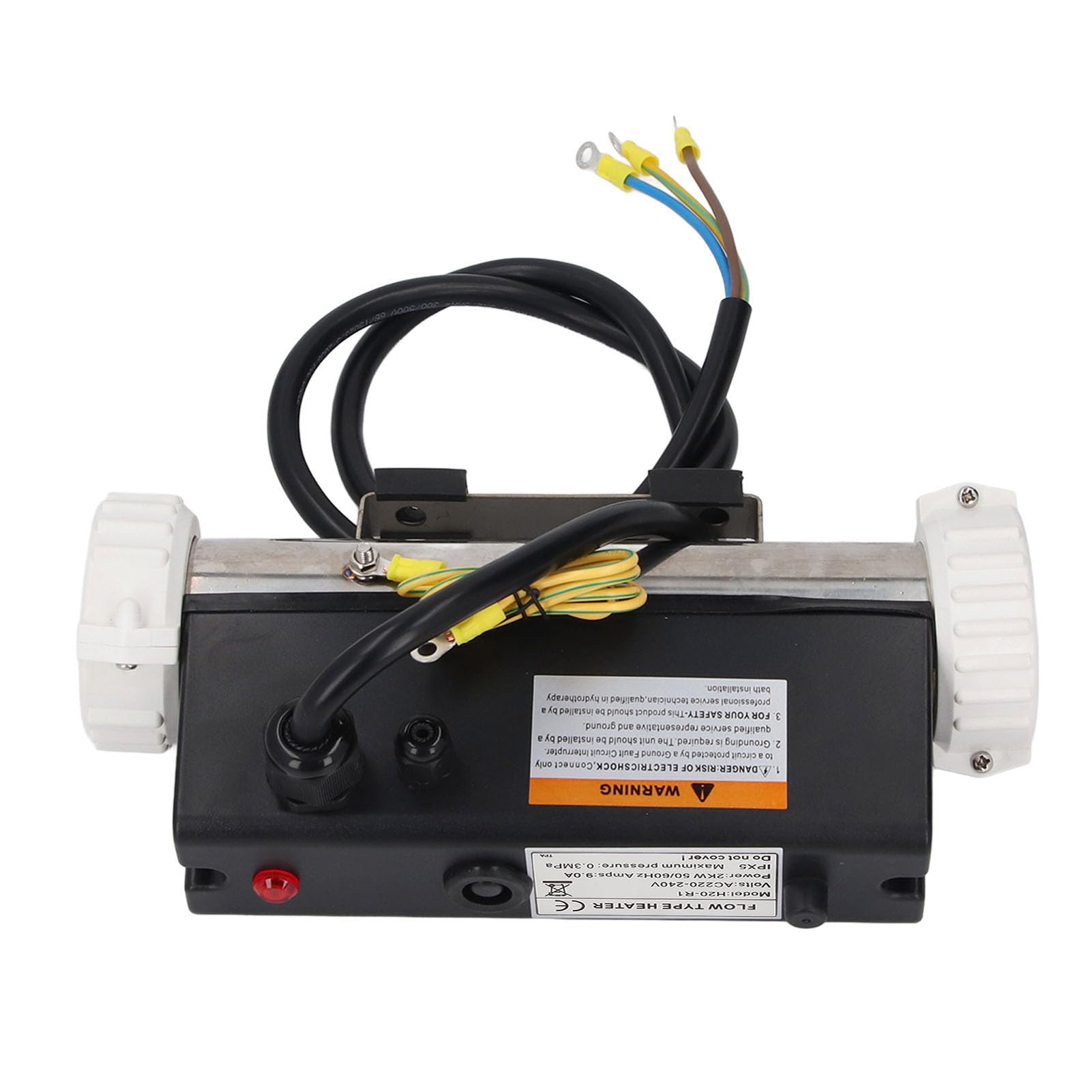 Sxhlseller Termostato di Acqua Riscaldante con Vortice Elettrico, Termostato per la Prevenzione del Secco Ad Alta Temperatura per Vasca per Vasca per da Bagno (2KW)