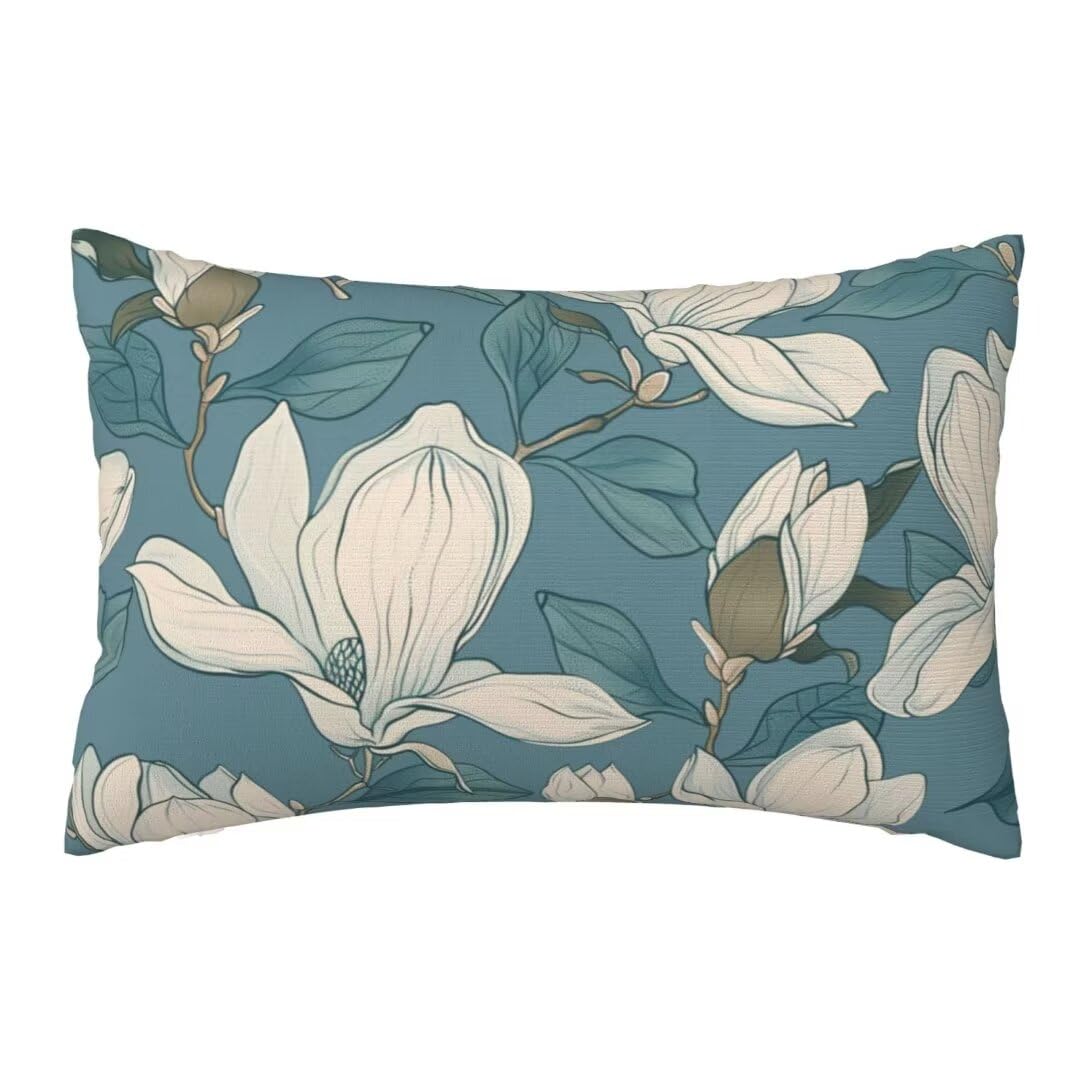 Coussin extérieur imperméable lot de 2 housses déperlantes bleu 40x60cm avec zip invisible