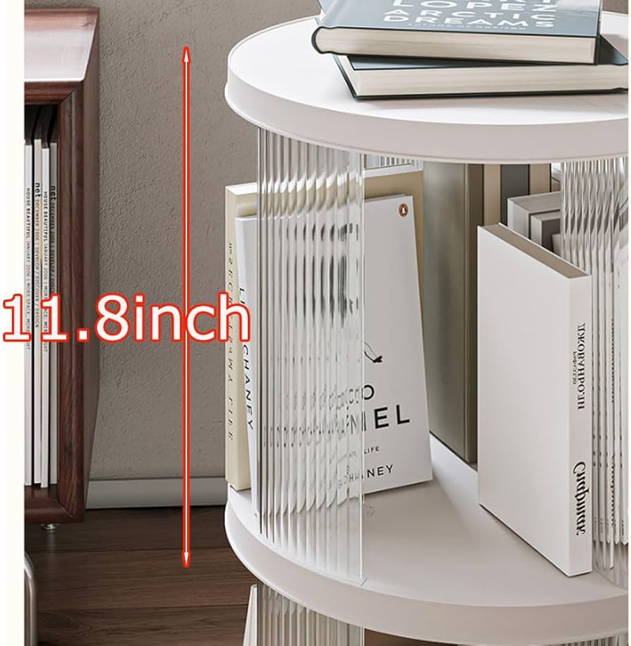 Amazon.co.jp: Vhdurike プラスチック製回転本棚、360度