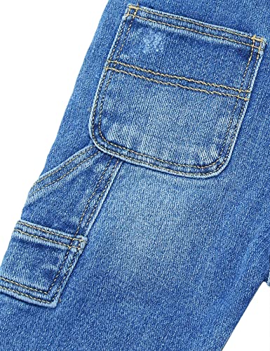 KIDSCOOL SPACE Denim Overalls,Baby Little Big Kids Hammer Loop on Jeans Dungarees Pants4