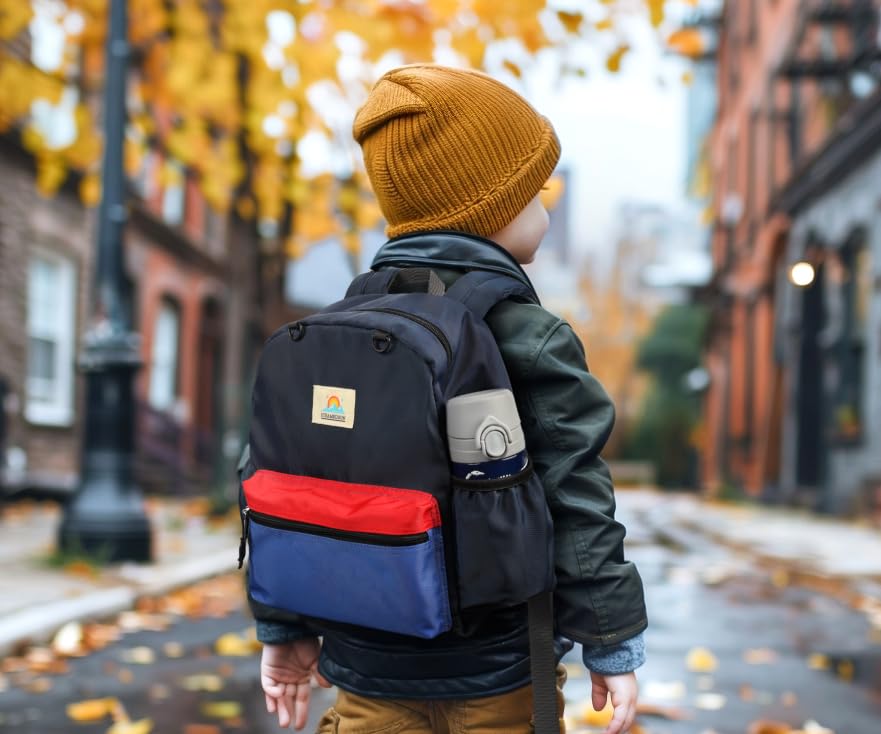 Image of STEAMEDBUN Toddler Backpack for Boys 2-4: Kids Backpack Boys Girls - Preschool Kindergarten Daycare Backpacks - 12 inch
