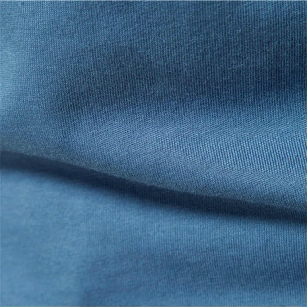 Camiseta de manga larga para hombre, informal, cuello redondo, camiseta básica, suave, ligera, ajustada, camiseta diaria de algodón para hombre.