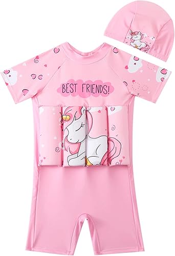 Kid's Girl Floatation Swimsuit Buoyancy Float Children Swimwear Beachwear