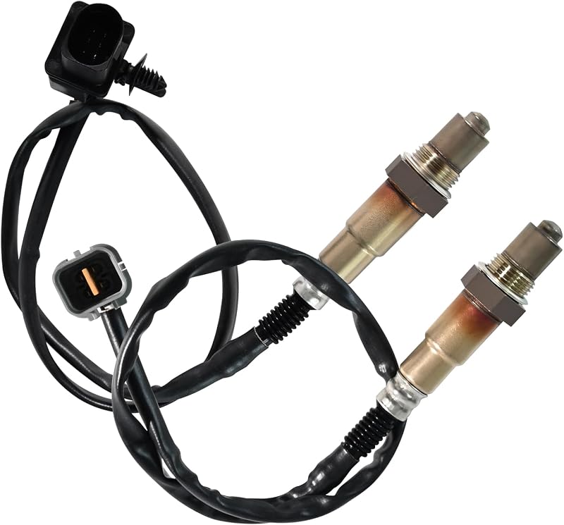 Kit de 2 sensores de oxigênio O2 Usucrre 234-5055 e 234-4568 para Hyundai Accent, Veloster e Kia Rio/Soul 1.6L