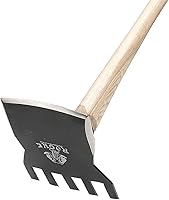 Vista 2 de Rogue Azada de 7 pulgadas azada/rastrillo con mango curvado de nogal de 40 pulgadas