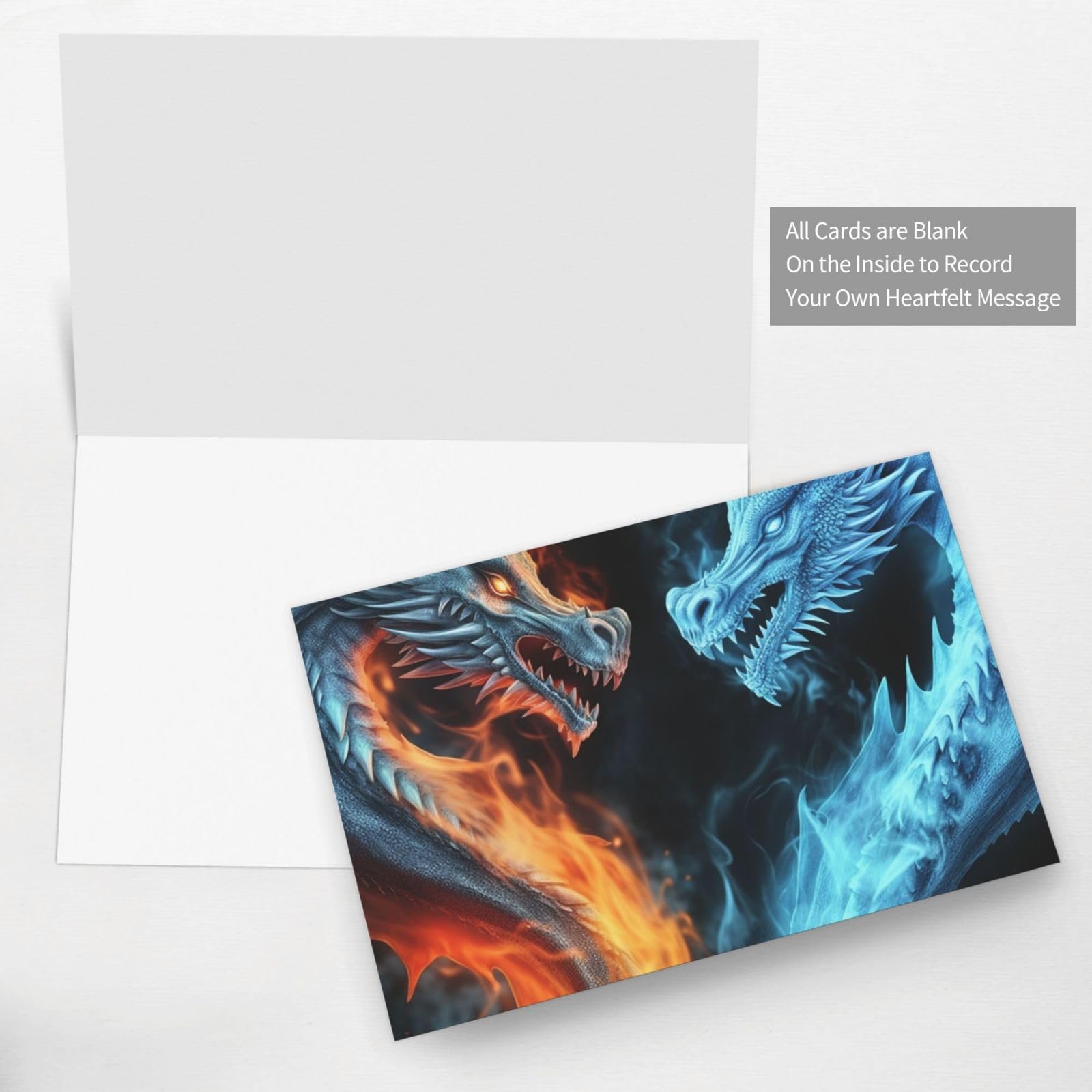 Biglietto D'auguri Pop-up A Forma Di Drago Di Fuoco Con Busta – Regalo Originale Per Compleanno Di Bambino, Papà, Marito O Fidanzato - 2