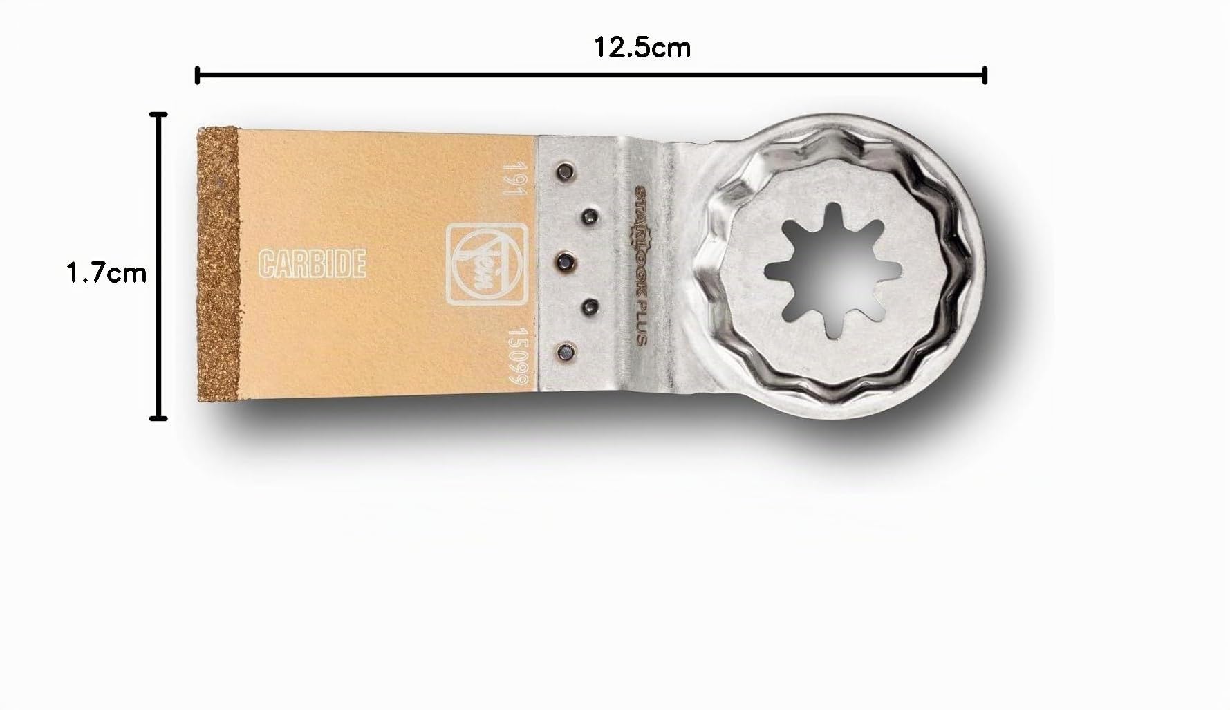 FEIN Disco de sierra E-Cut HM, Ancho 35 mm, Longitud 50 mm, Alojamiento StarlockPlus, para cortar fibra de carbono y de vidrio, cortes precisos y cortes cortos, ideal para esquinas y cantos