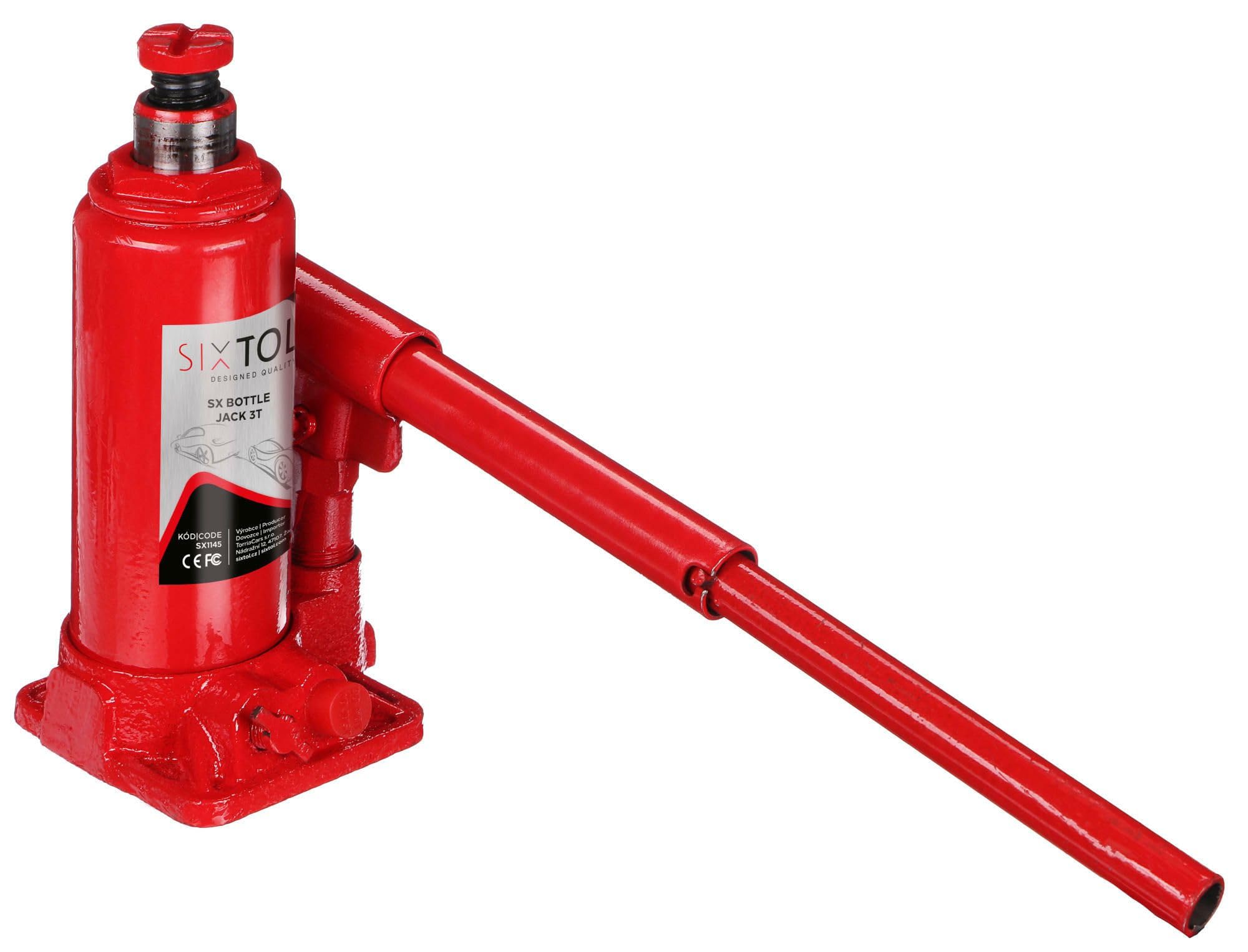 SX Bottle Jack 3T Cric hydraulique à Bouteille 3 tonnes Cric de Levage Compact