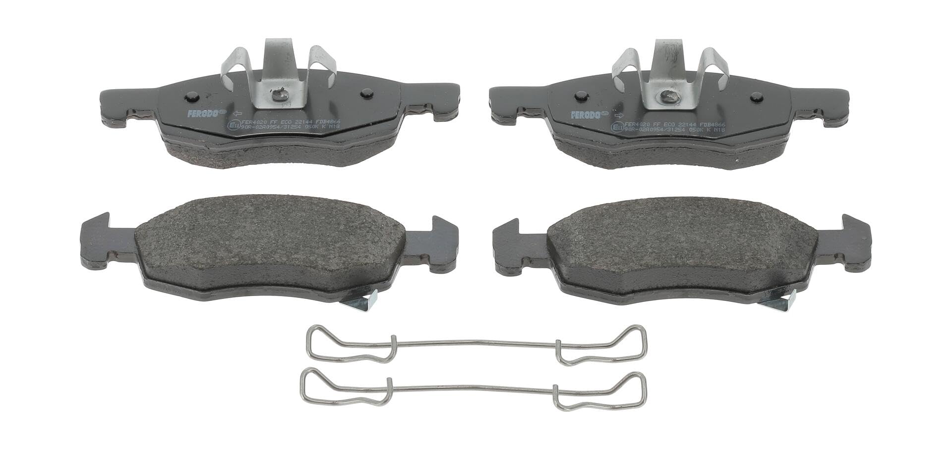 FERODO Kit pastiglie freni Anteriore con segnalatore acustico usura con accessori FDB4866 Compatibilità con OPEL Corsa E Hatchback X15, VAUXHALL Corsa Mk IV E Hatchback X15