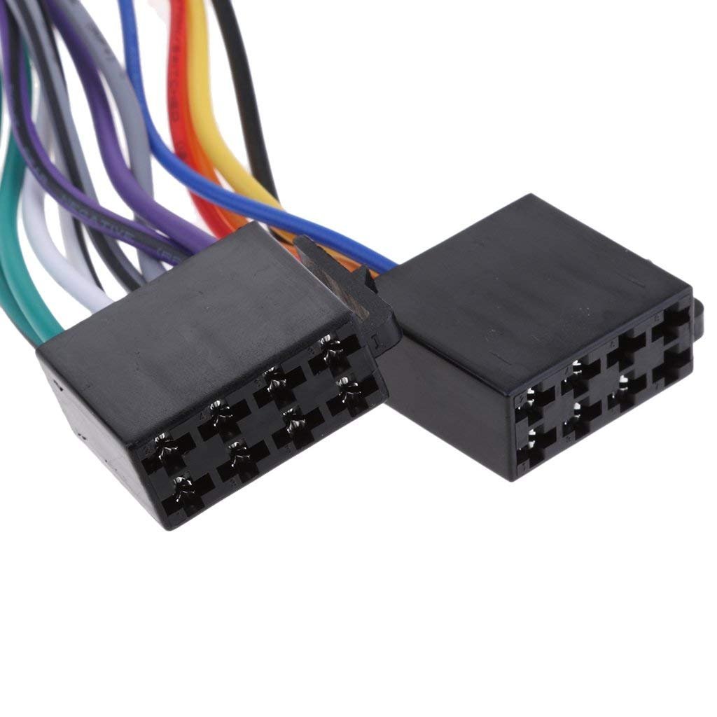 Wiring Harness Adapter Connector Car Radio ISO & Antena Kompatibel with FORD